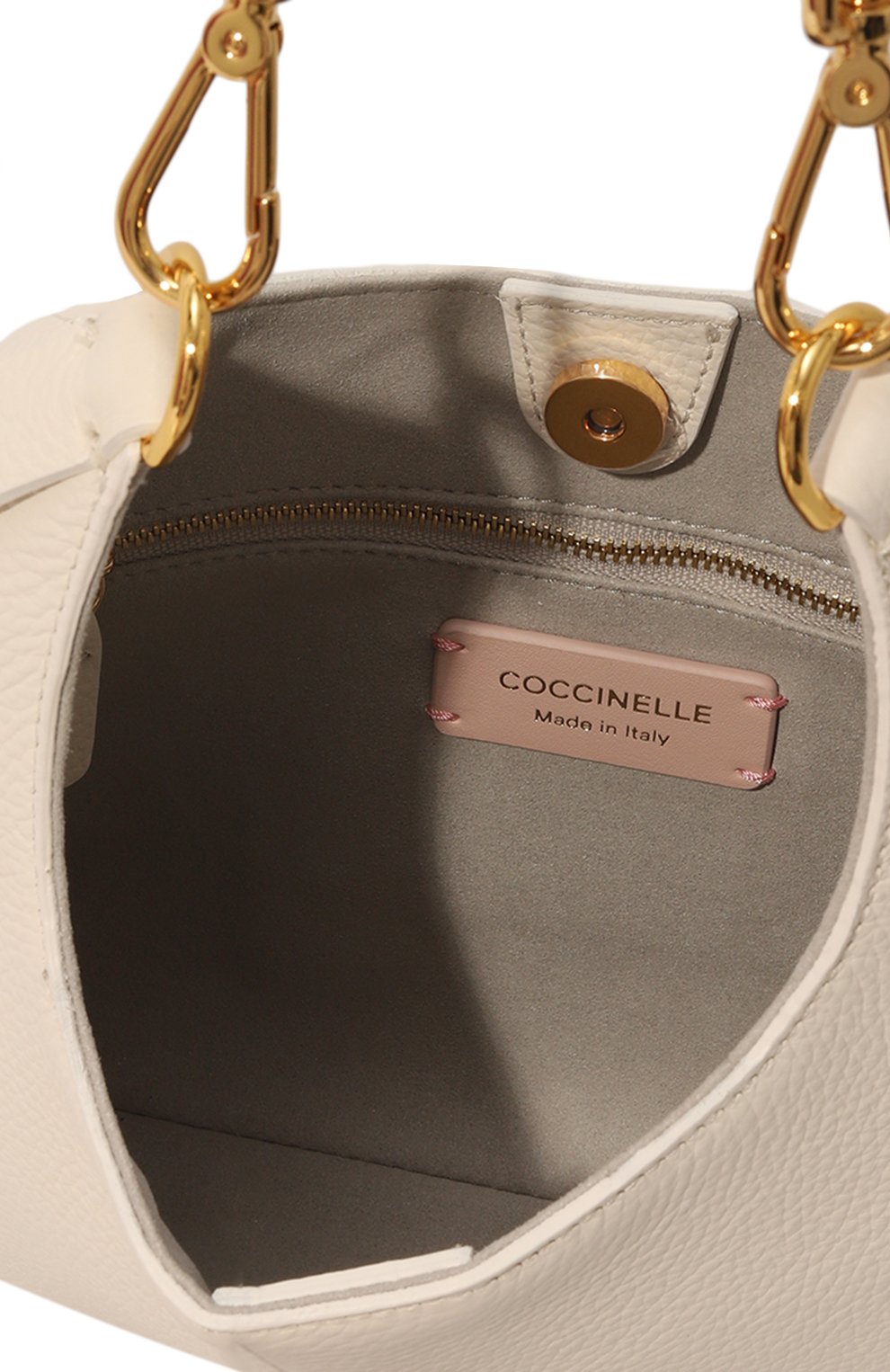 Сумка chariot small COCCINELLE кремового цвета по цене 29950 руб., арт. E1 NC5 13 02 01, фото 5 Сумка chariot small COCCINELLE, арт. E1 NC5 13 02 01, фото 5