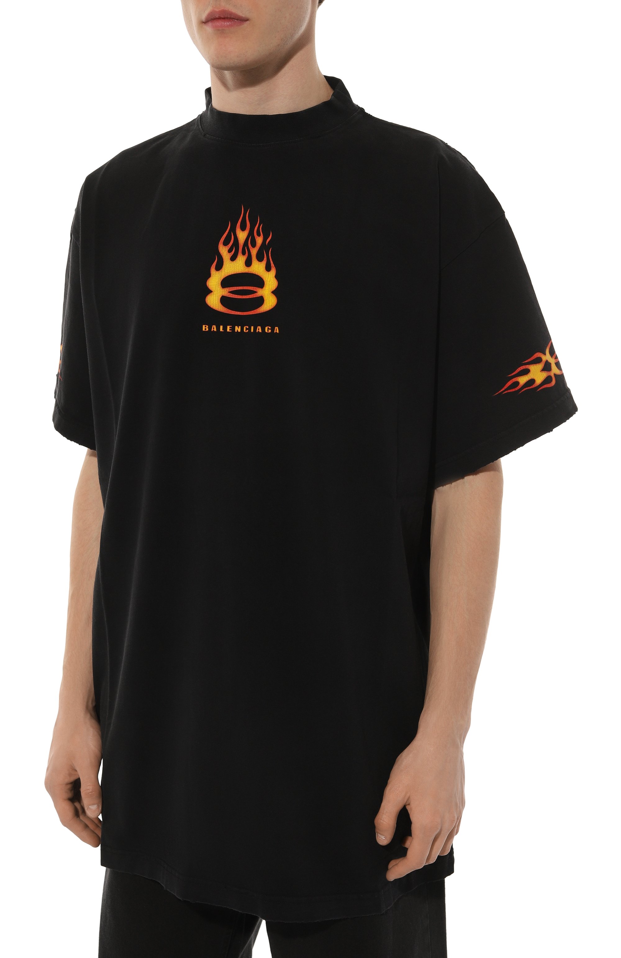 Хлопковая футболка BALENCIAGA, арт. 787349/TQVW7, фото 3