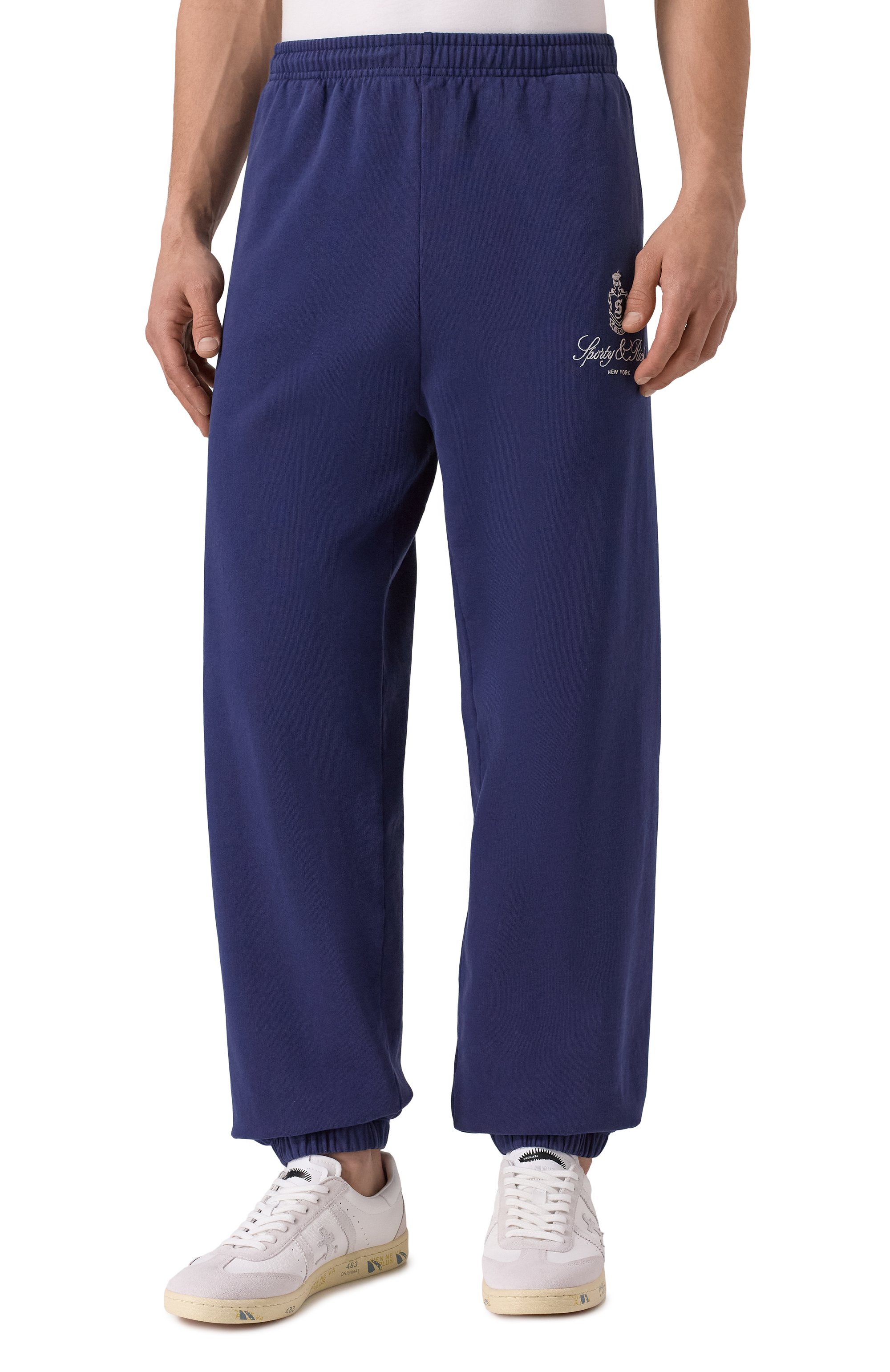 Хлопковые джоггеры SPORTY AND RICH, арт. PA036606231BL106, фото 3