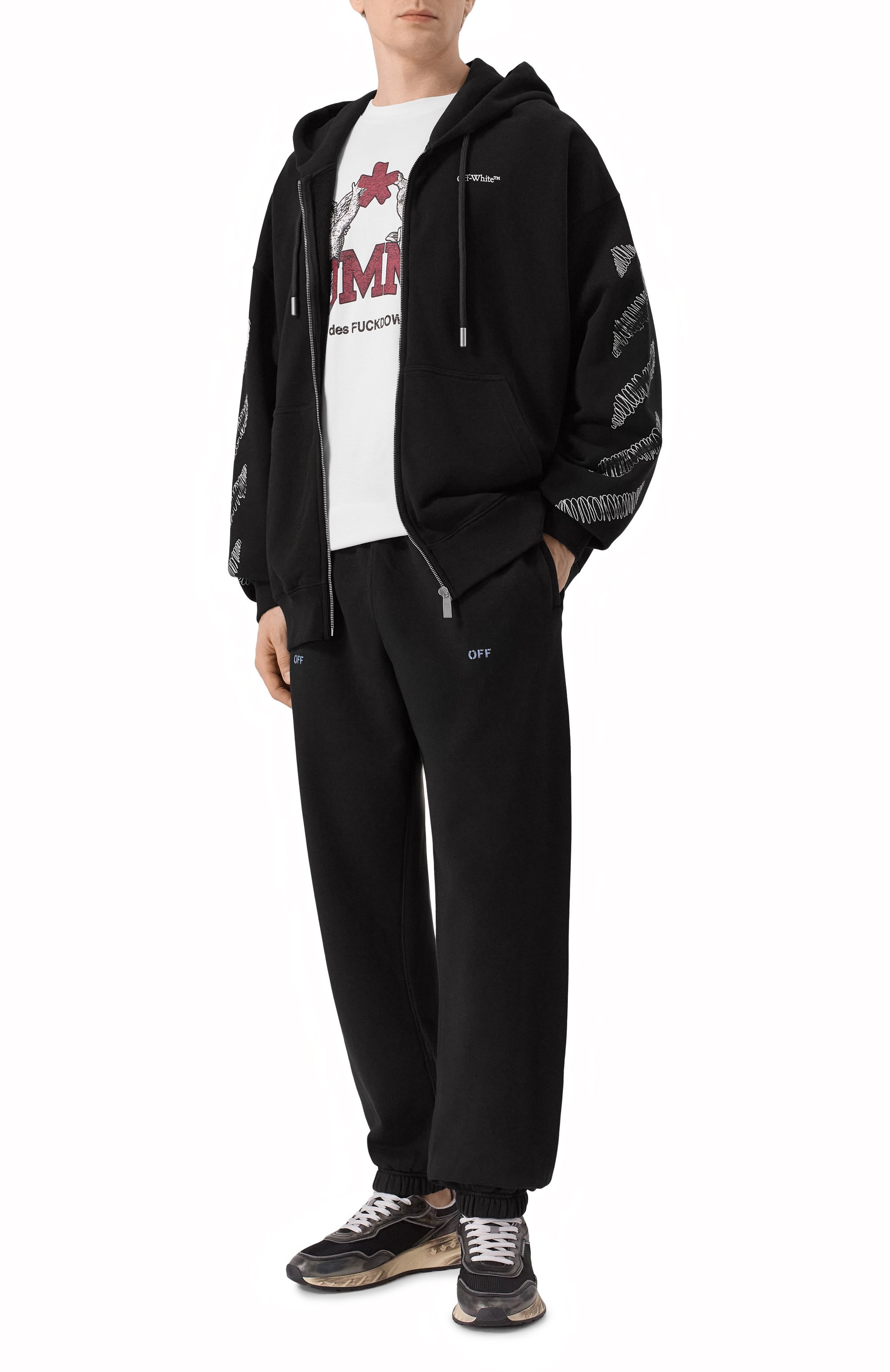 Хлопковая толстовка OFF-WHITE, арт. 0MBE015F25FLE003, фото 2