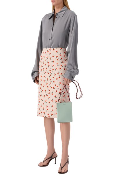 Сумка tangle small JIL SANDER светло-зеленого цвета по цене 89950 руб., арт. J07WG0001/P9319, фото 3 Сумка tangle small JIL SANDER, арт. J07WG0001/P9319, фото 3