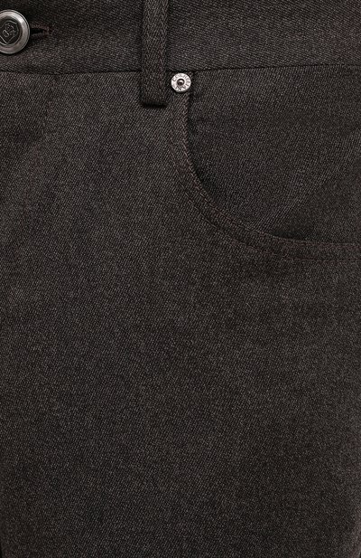Шерстяные брюки CORNELIANI, арт. 864L01-0818216/00, фото 5