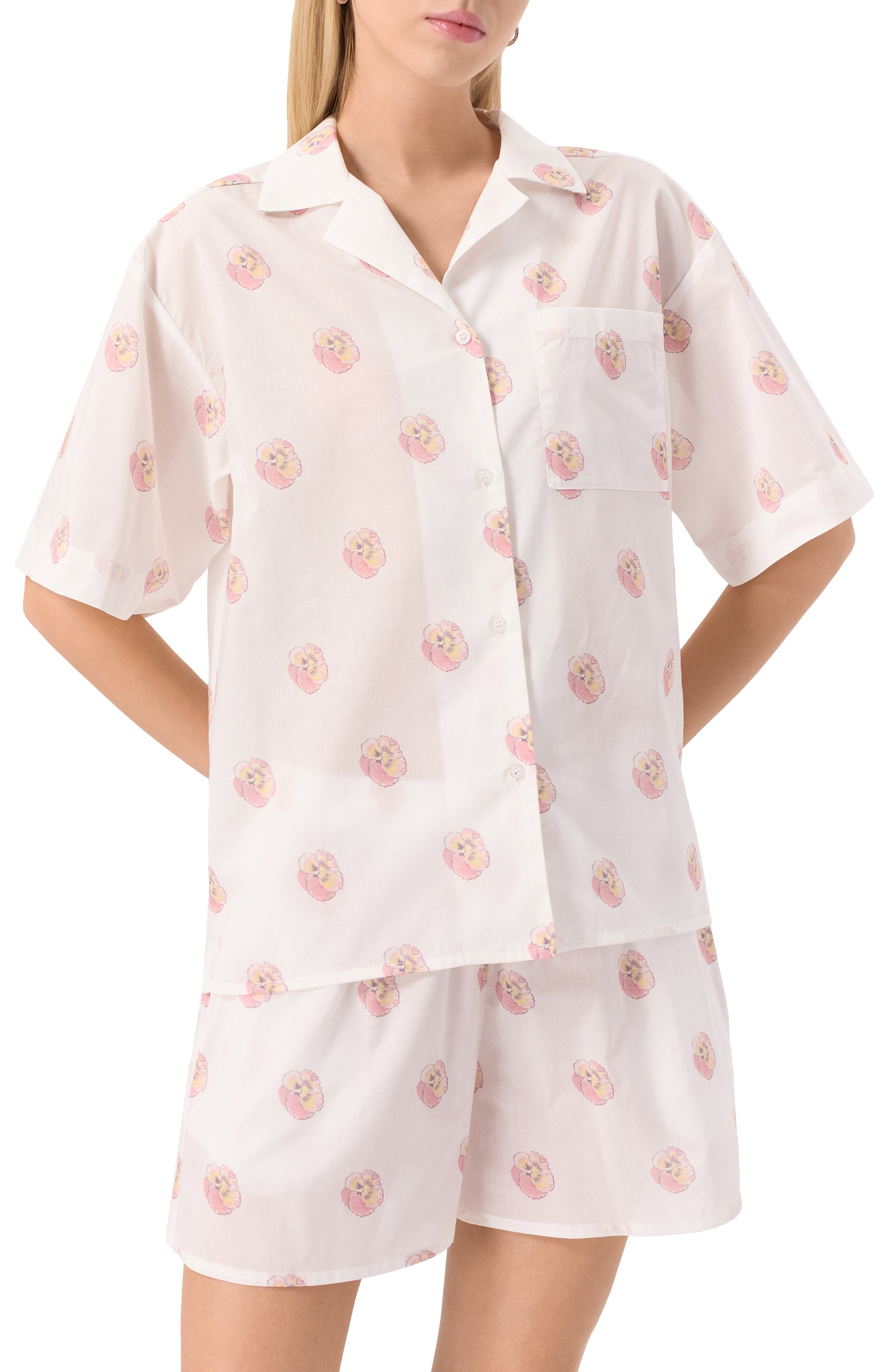 Хлопковая пижама ANY WOWZERS, арт. DMT02S-LEAWHITE, фото 3