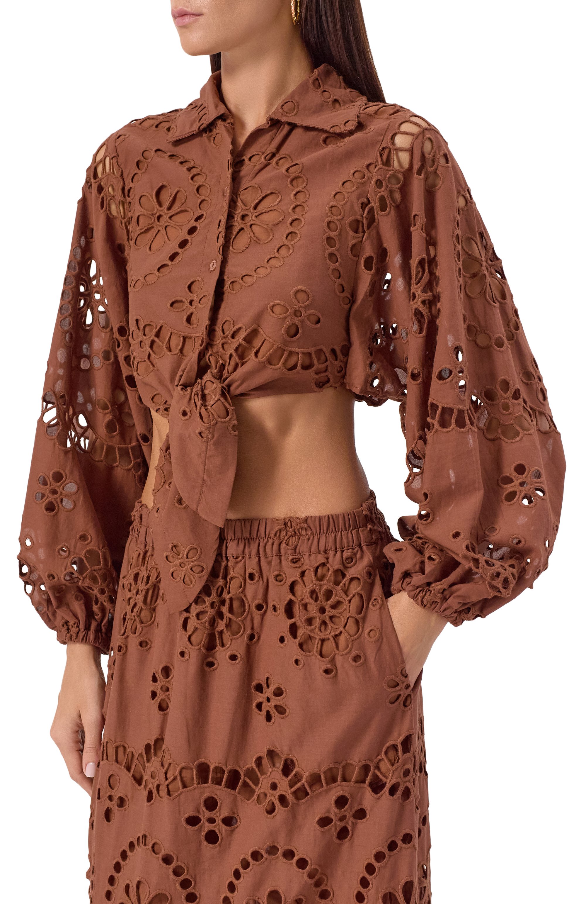 Хлопковая блузка MC2 SAINT BARTH, арт. STBW FEBE/00378H, фото 3