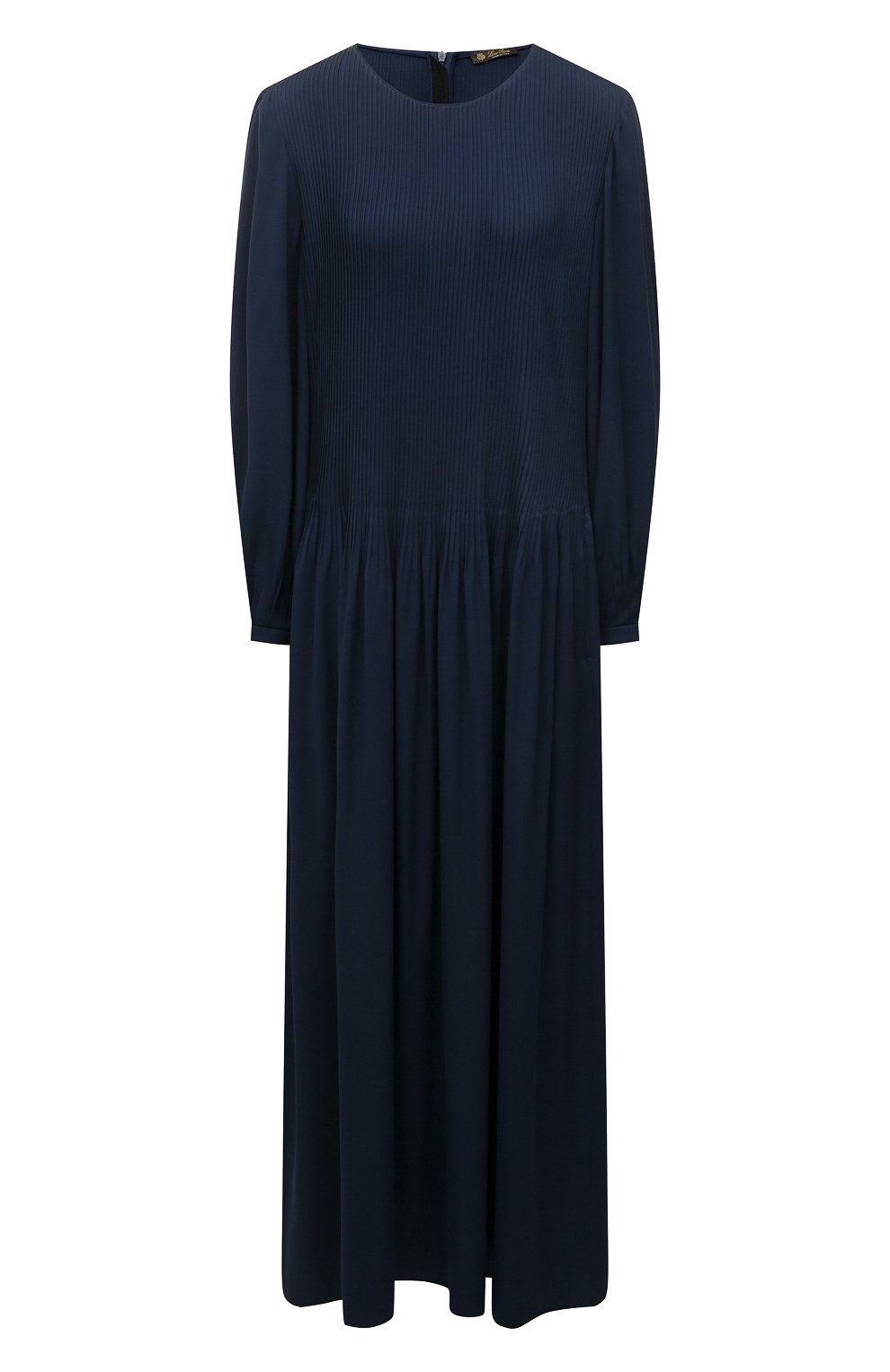 Шелковое платье LORO PIANA синего цвета по цене 449000 руб., арт. FAM0864, фото 1 Шелковое платье LORO PIANA, арт. FAM0864, фото 1