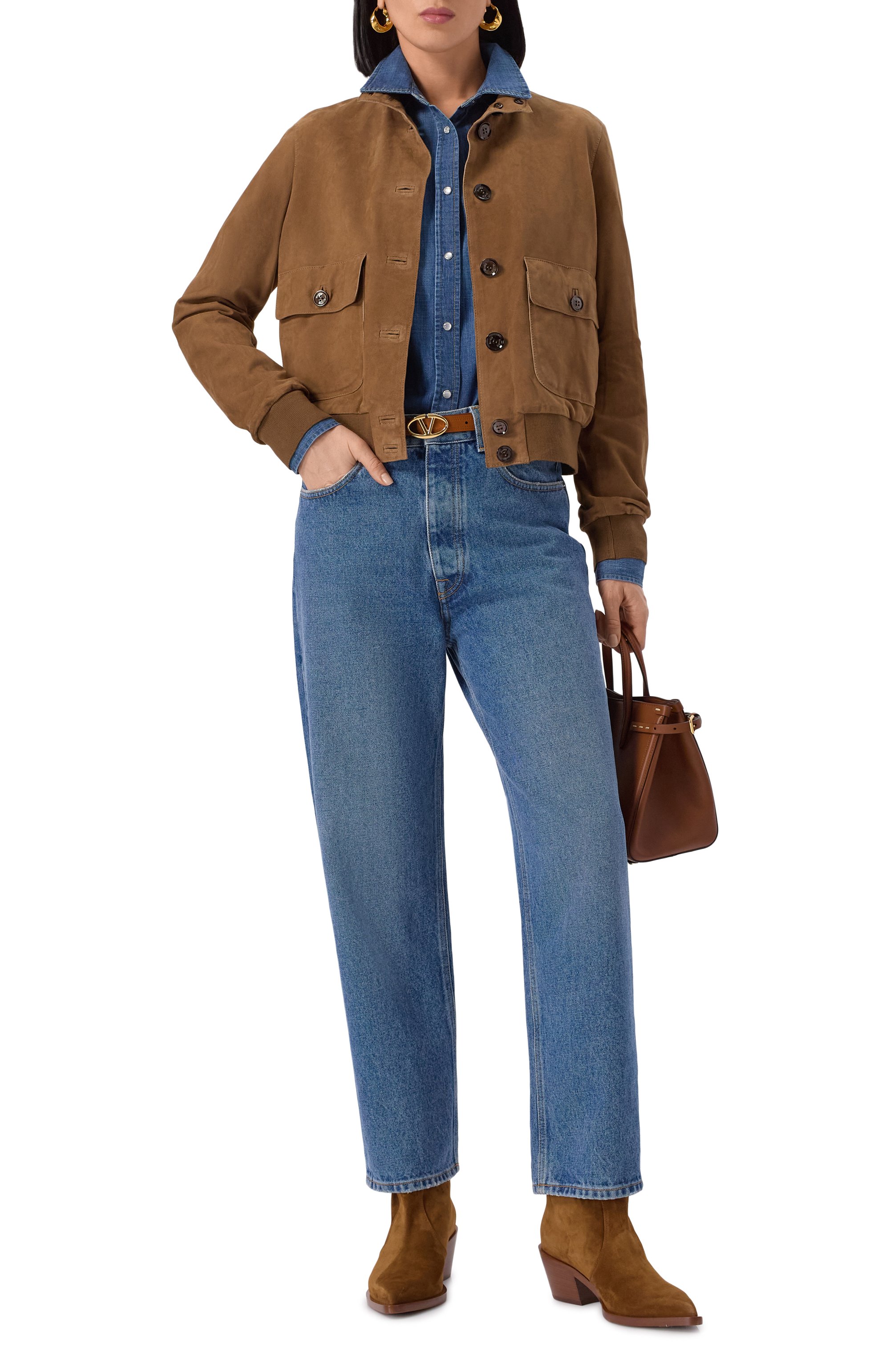 Замшевый бомбер MOORER, арт. NATIZZA-UR, фото 2