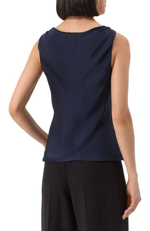 Шелковый топ Giorgio Armani 8CHCKZ30/TZ136 Синий  8CHCKZ30/TZ136 Фото 4