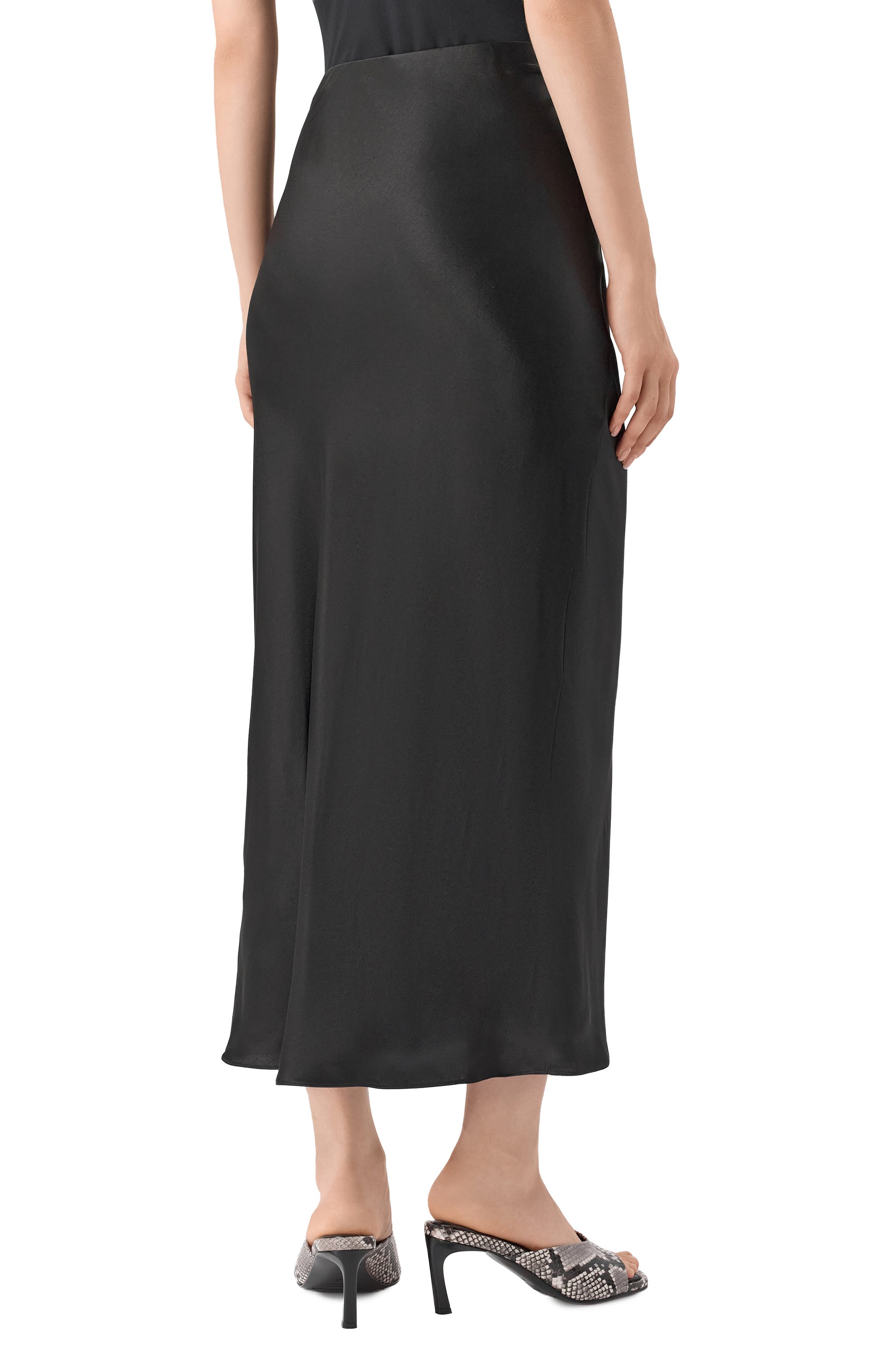 Атласная юбка BOSS черного цвета по цене 21550 руб., арт. 50541819, фото 4 Атласная юбка BOSS, арт. 50541819, фото 4