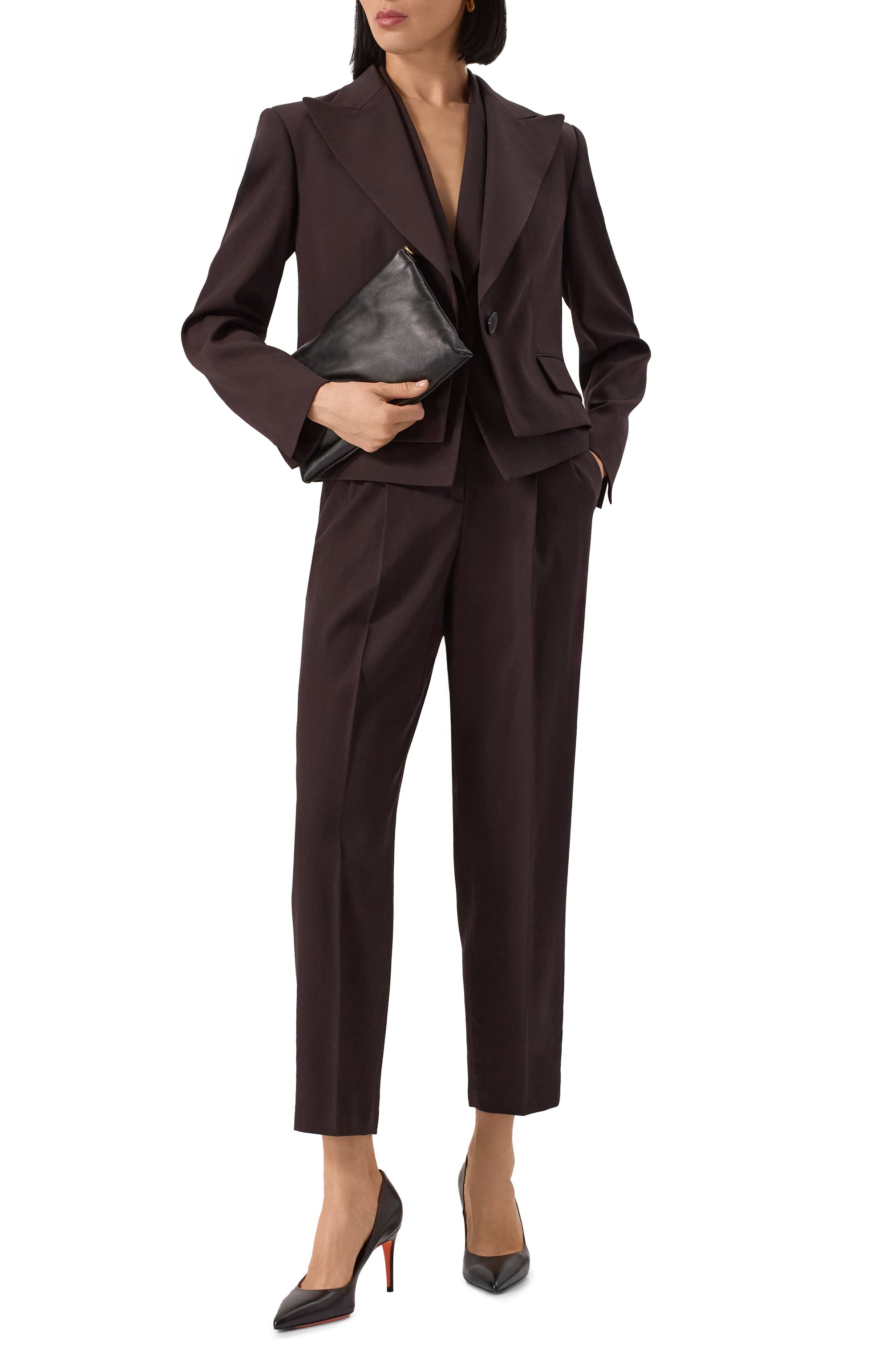 Шерстяной жакет WINDSOR коричневого цвета по цене 75950 руб., арт. 52 DS555 10018996/30045098, фото 2 Шерстяной жакет WINDSOR, арт. 52 DS555 10018996/30045098, фото 2