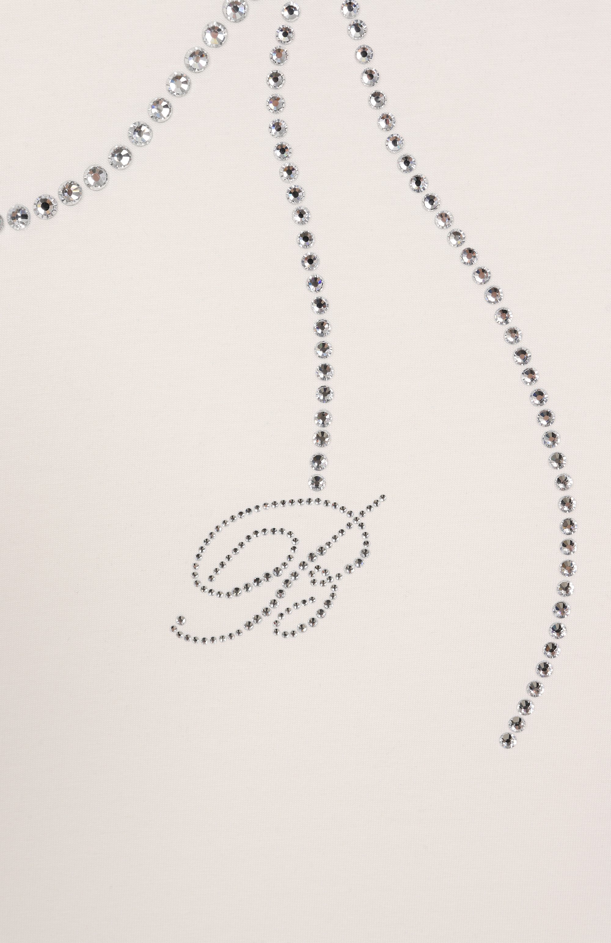 Хлопковая футболка BLUMARINE, арт. BFTS0100/JF054/14-16A, фото 3