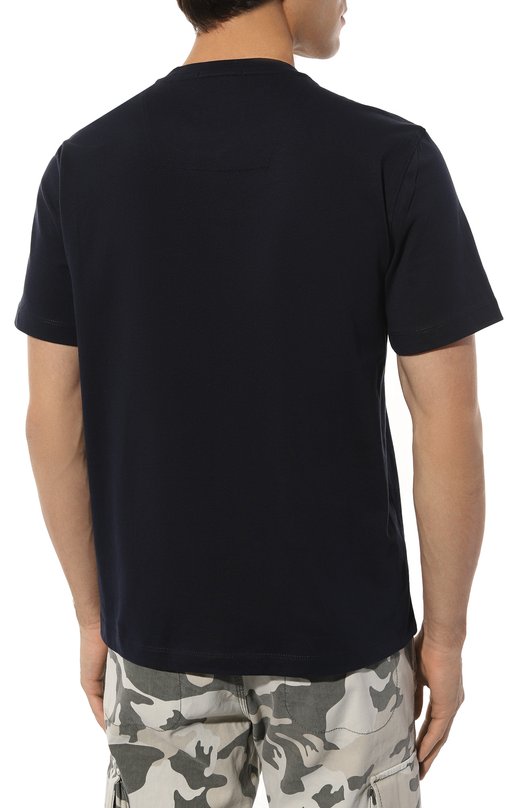 Хлопковая футболка Aeronautica Militare 232/TS2065J592 Синий  232/TS2065J592 Фото 4