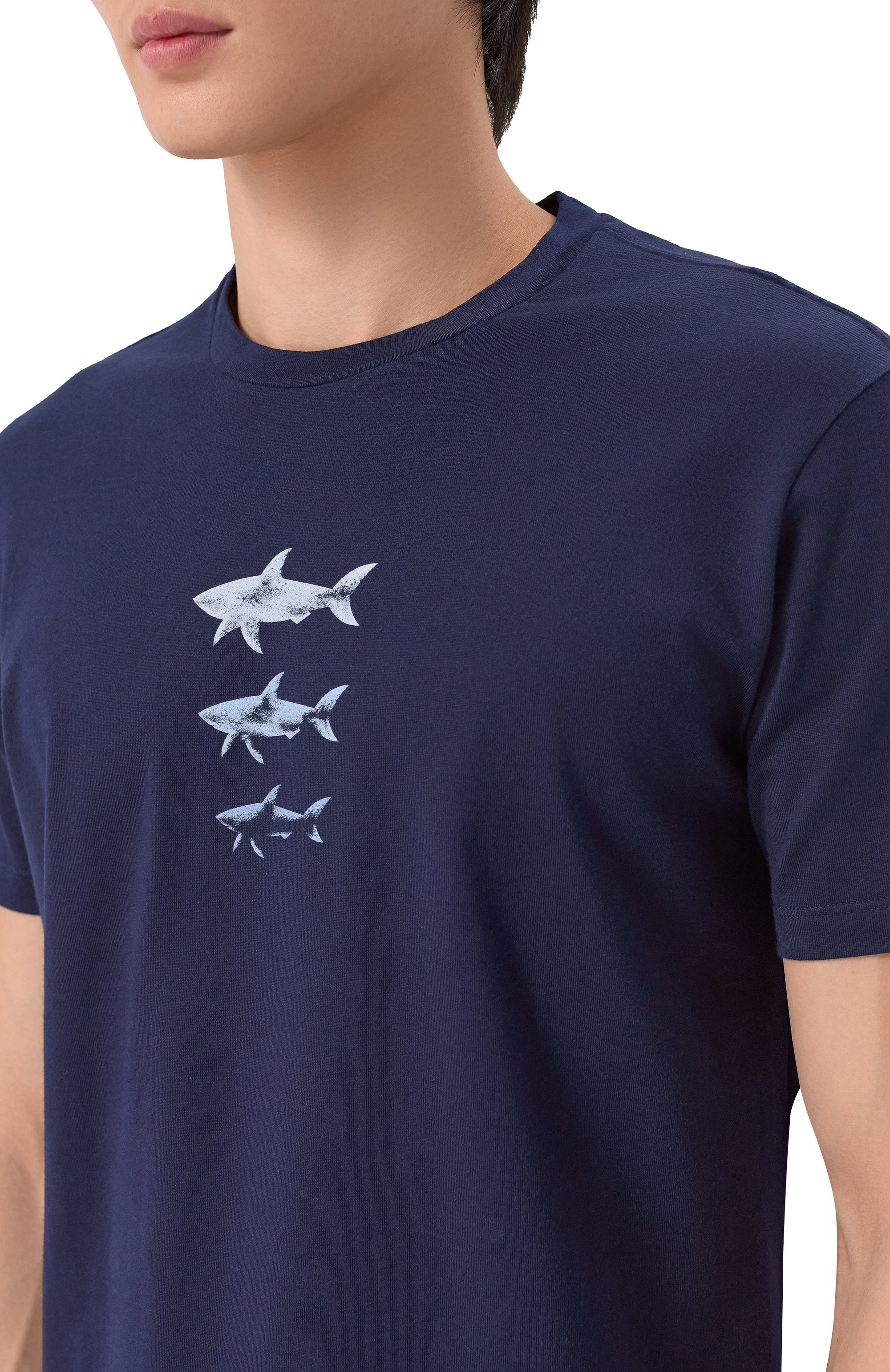Хлопковая футболка PAUL&SHARK, арт. 26411048_001, фото 5