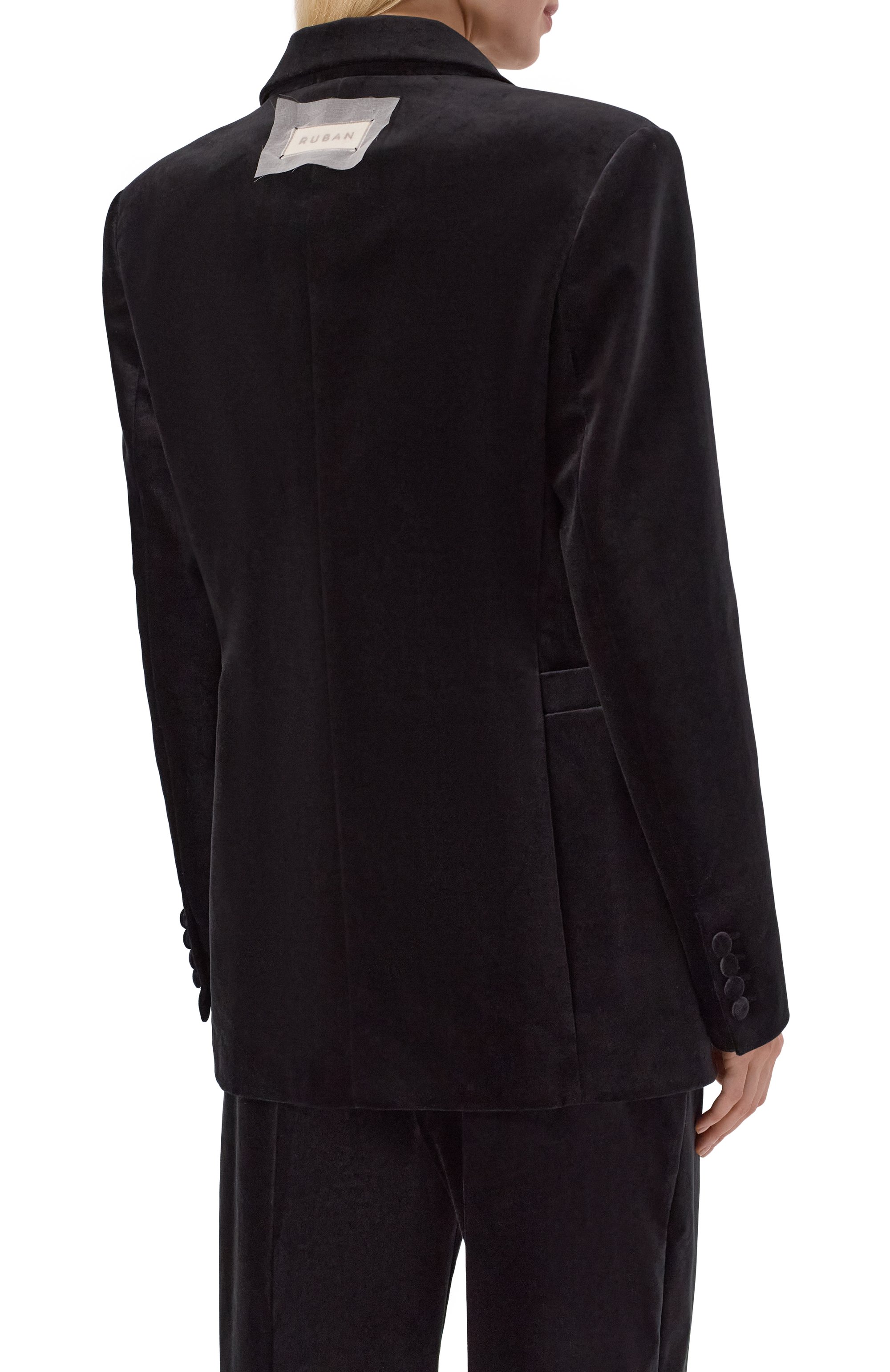 Бархатный жакет RUBAN черного цвета по цене 180000 руб., арт. RFW25/26-3.1.511.2, фото 4 Бархатный жакет RUBAN, арт. RFW25/26-3.1.511.2, фото 4