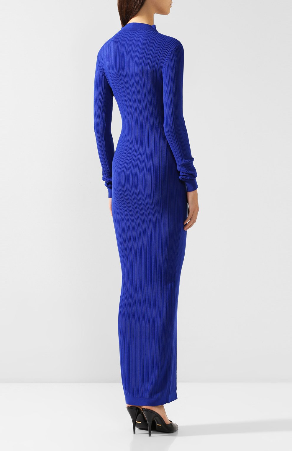Платье из вискозы JACQUEMUS синего цвета по цене 37600 руб., арт. 194KN10/07350, фото 4 Платье из вискозы JACQUEMUS, арт. 194KN10/07350, фото 4