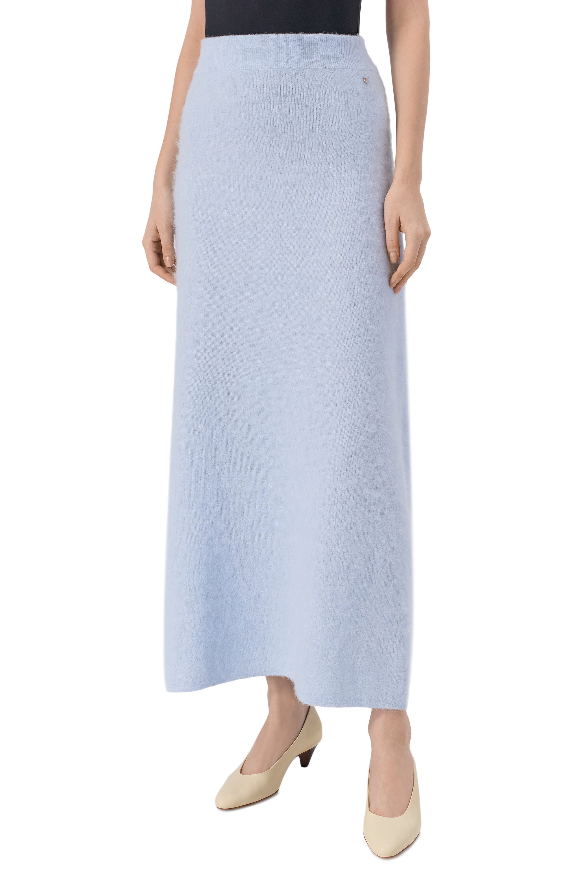 Юбка BOSS ORANGE голубого цвета по цене 24750 руб., арт. 50548955, фото 3 Юбка BOSS ORANGE, арт. 50548955, фото 3