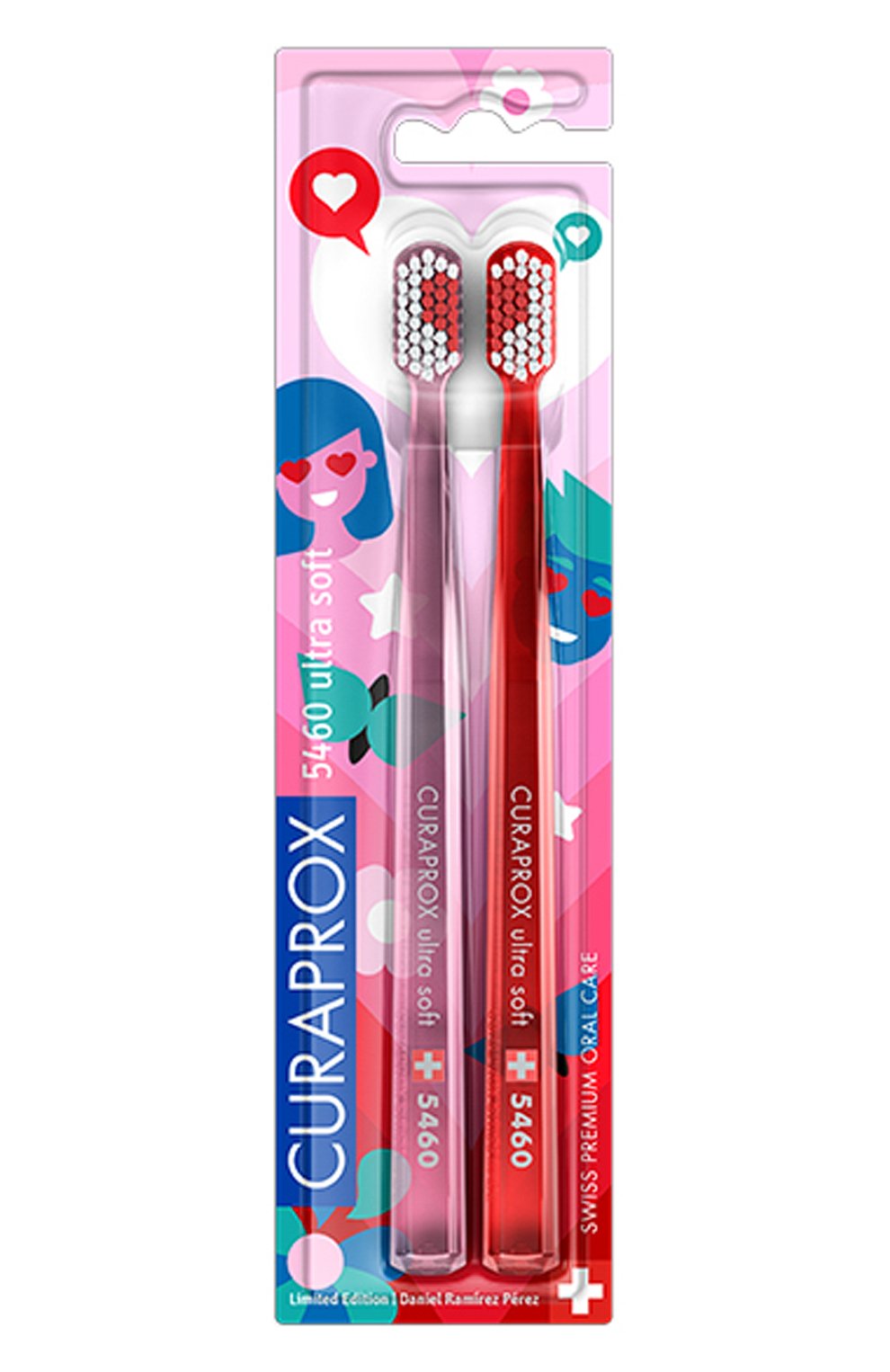Набор зубных щеток duo love 2021 ultrasoft (2 шт.) CURAPROX бесцветного цвета по цене 2280 руб., арт. 7612412429572, фото 1 Набор зубных щеток duo love 2021 ultrasoft (2 шт.) CURAPROX, арт. 7612412429572, фото 1