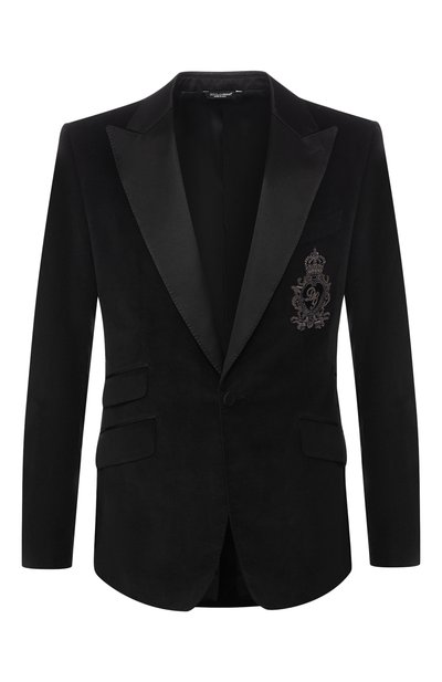 Пиджак из смеси хлопка и шелка DOLCE & GABBANA, арт. G2MD9Z/GEF96, фото 1
