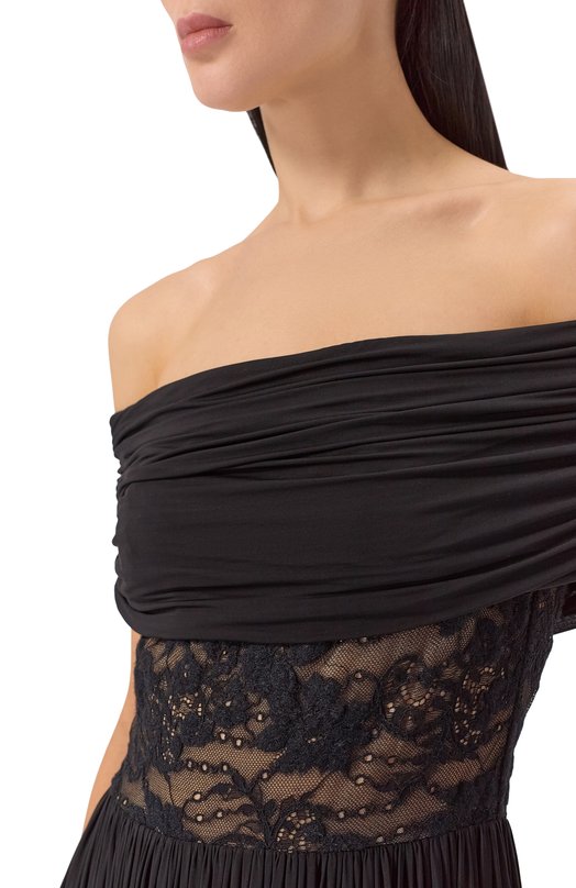 Платье из вискозы Zimmermann 7047DC261 Чёрный  7047DC261 Фото 4