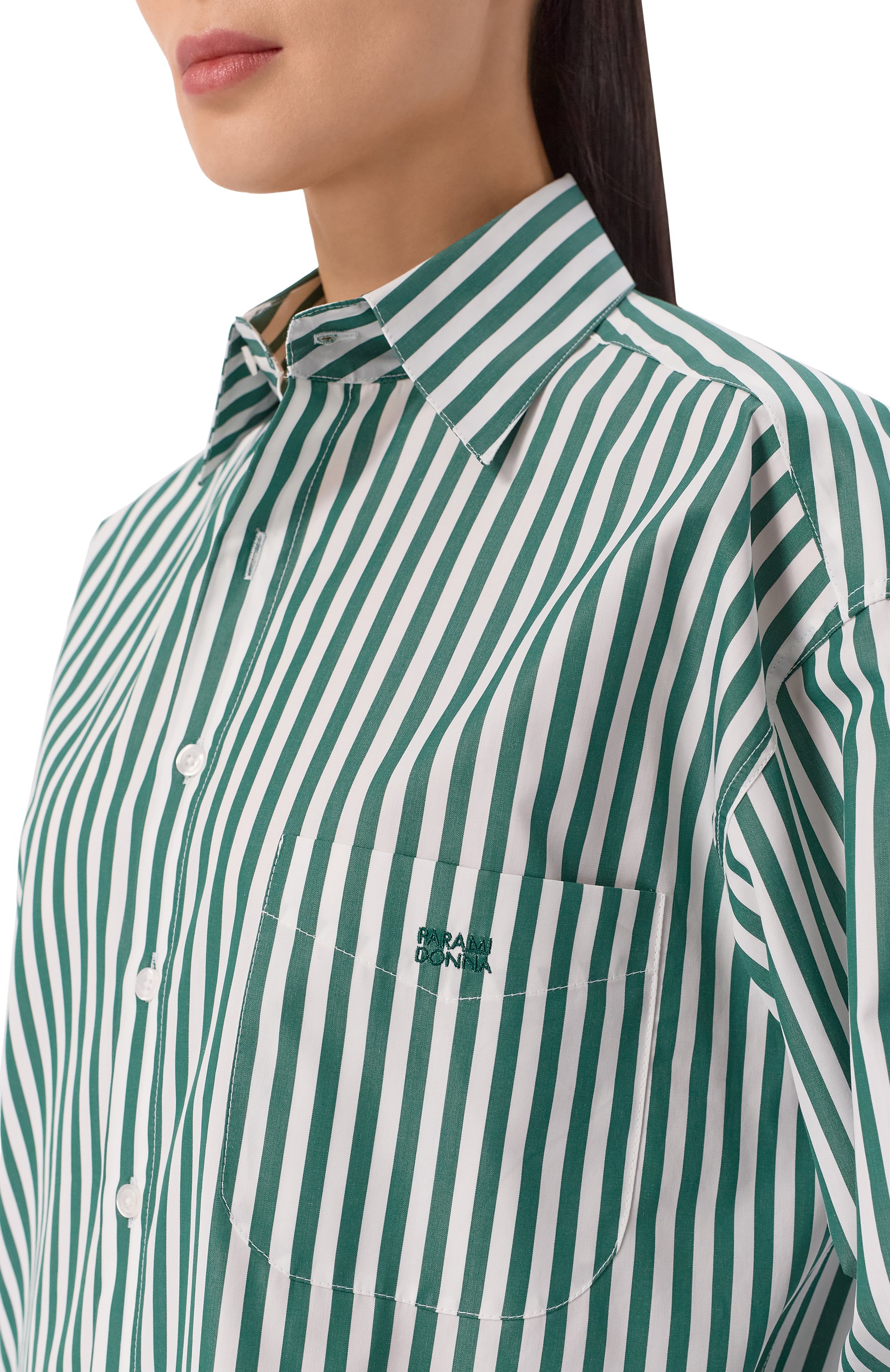 Хлопковая рубашка PARAMIDONNA, арт. CR26VSSG-1, фото 5