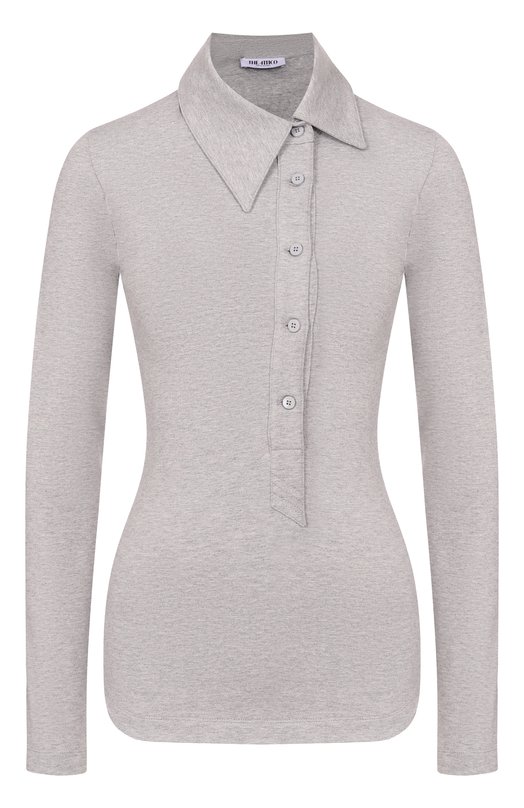 Хлопковое поло The Attico 260WCI00031/JJF006AA Серый 260WCI00031/JJF006AA