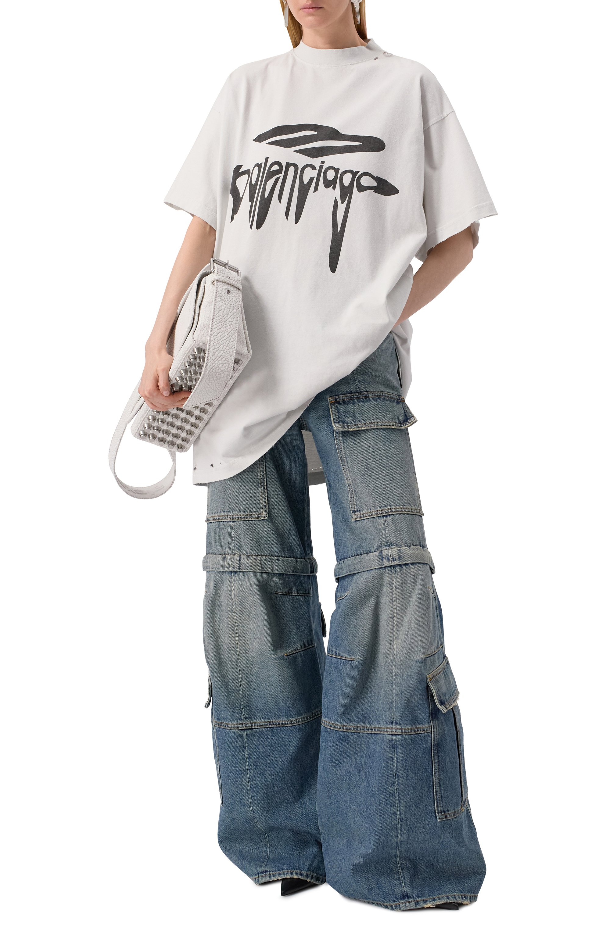 Хлопковая футболка BALENCIAGA, арт. 787349/TRVS8, фото 6