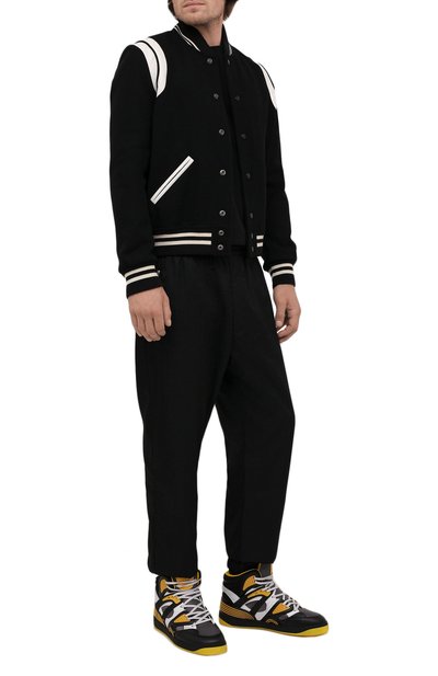 Кеды basket GUCCI черного цвета по цене 122400 руб., арт. 661308/2SH90, фото 2 Кеды basket GUCCI, арт. 661308/2SH90, фото 2