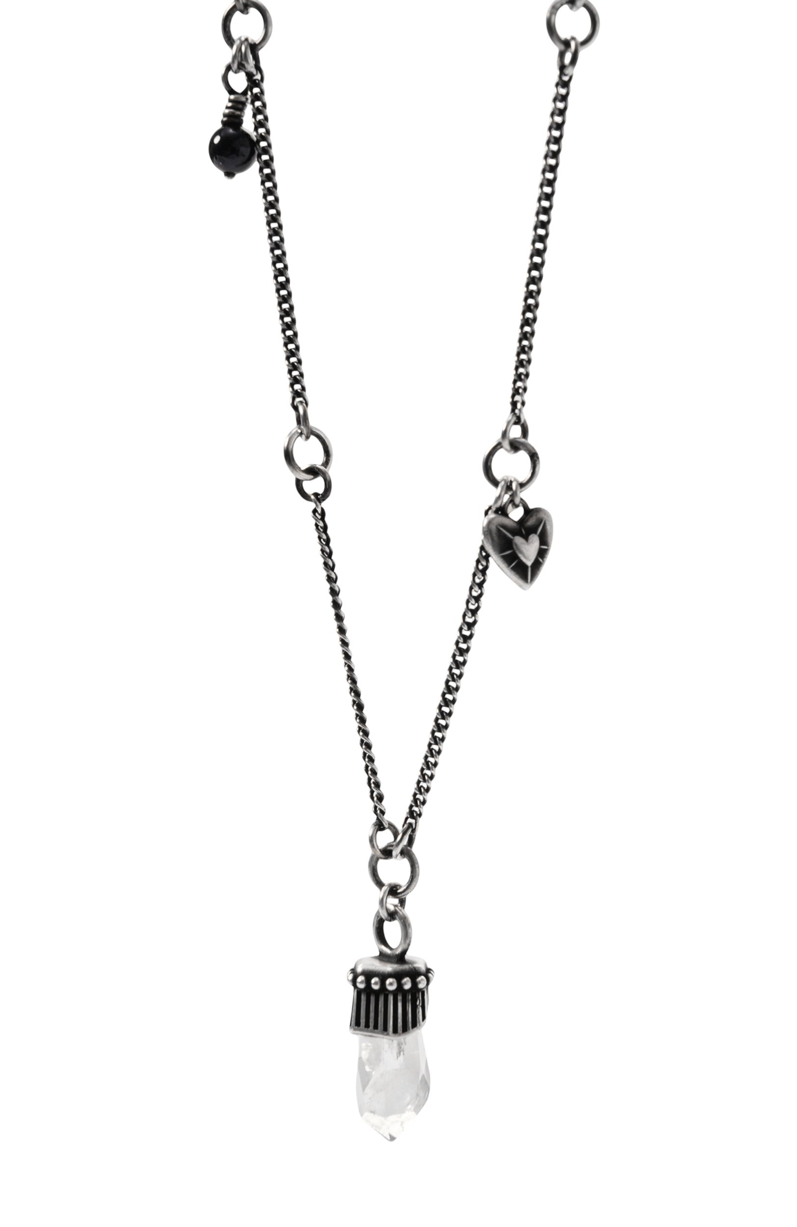 Колье ANN DEMEULEMEESTER серебряного цвета по цене 92300 руб., арт. B0014285/0T018, фото 3 Колье ANN DEMEULEMEESTER, арт. B0014285/0T018, фото 3