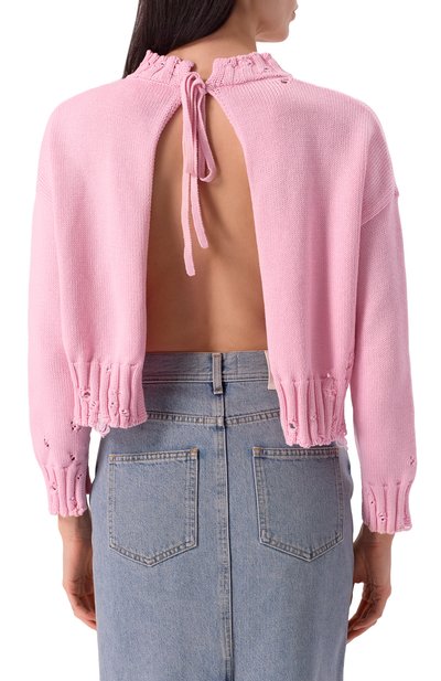 Хлопковый свитер MARNI, арт. GCMD0579A0/UFC652, фото 4