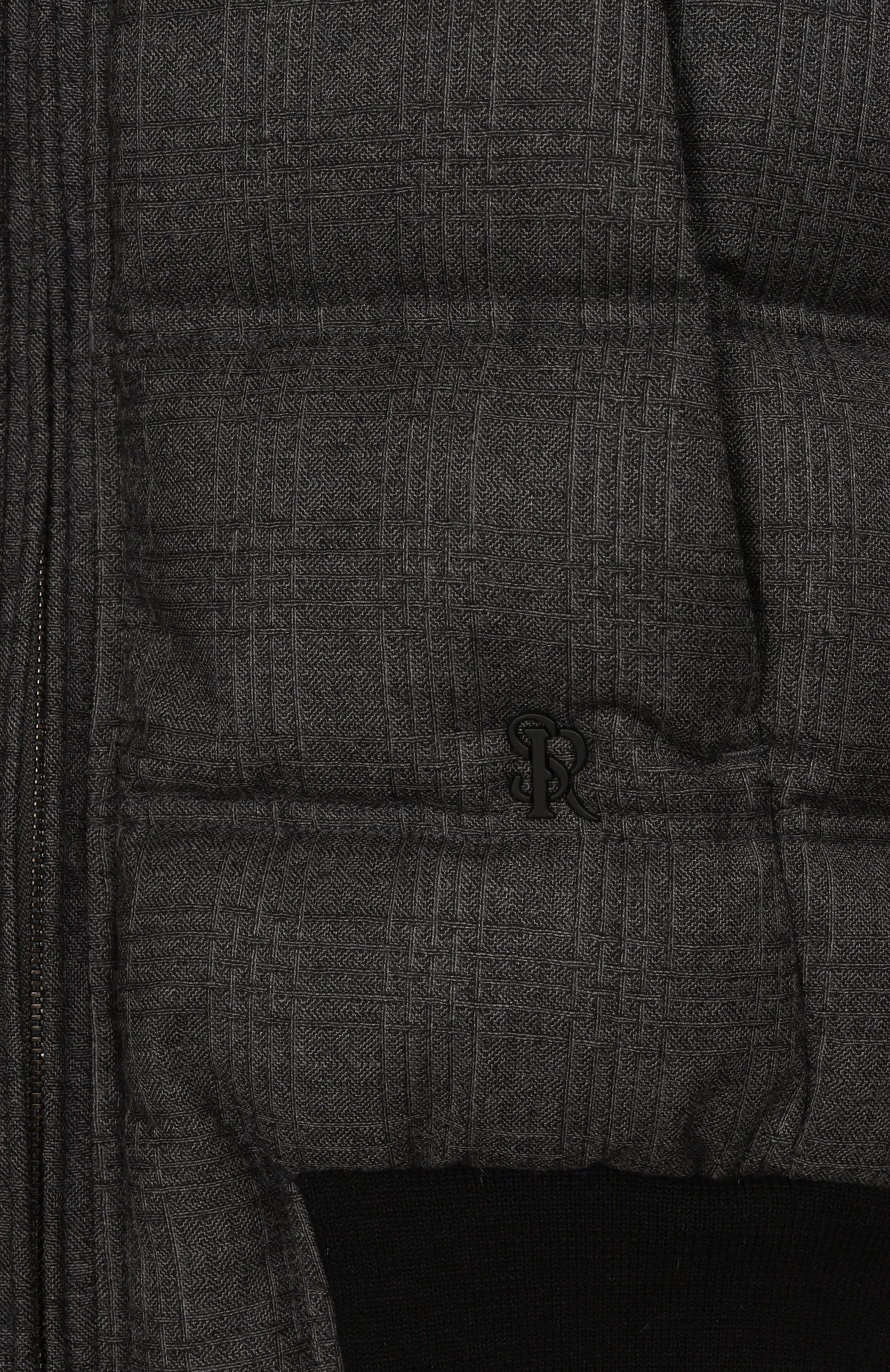 Шерстяной пуховик с воротником из бобра STEFANO RICCI JUNIOR, арт. YAJ8400020/HC4QDR/4002, фото 3