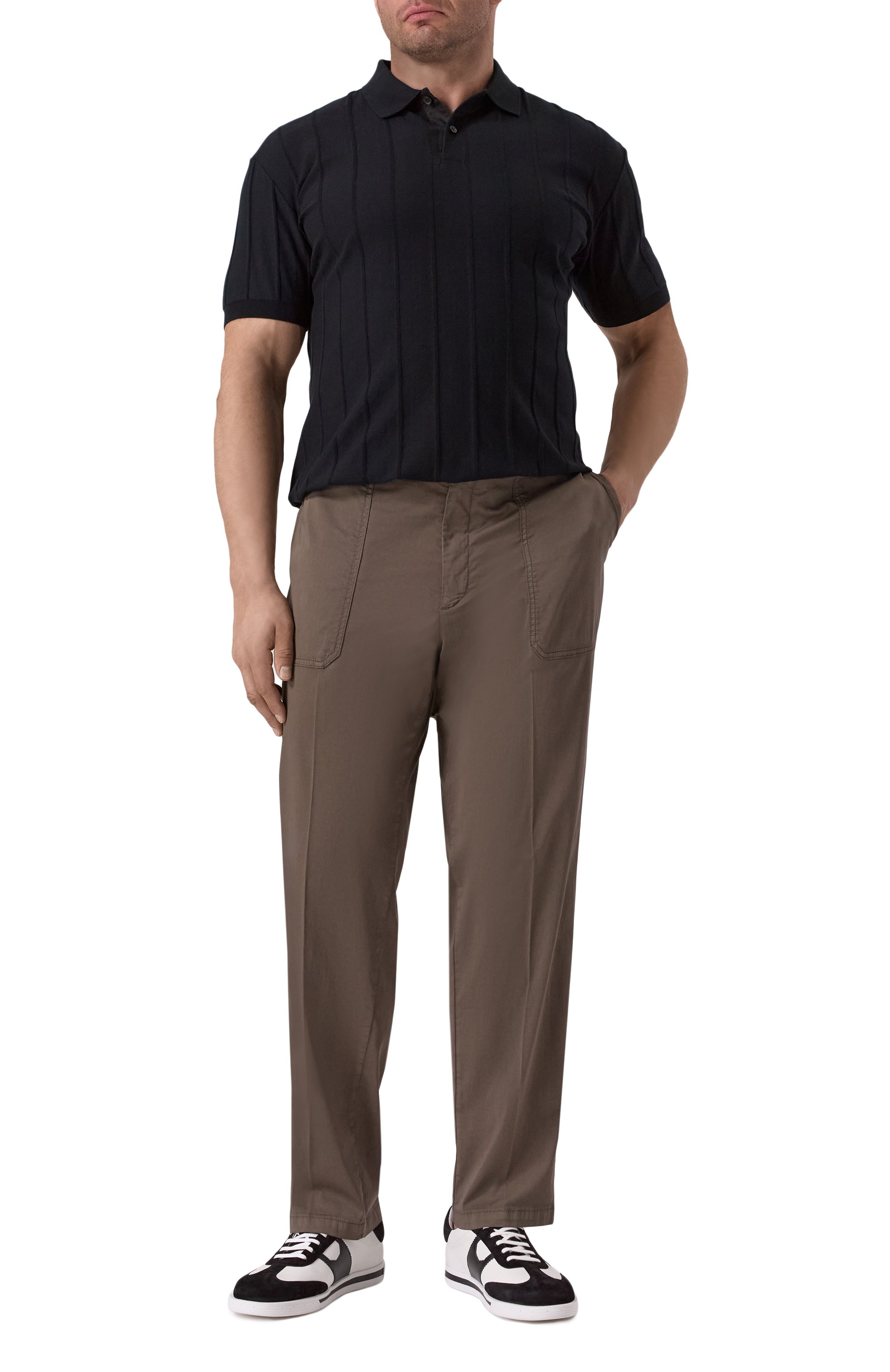 Брюки из хлопка и шелка MARCO PESCAROLO, арт. BAIA/5109, фото 2