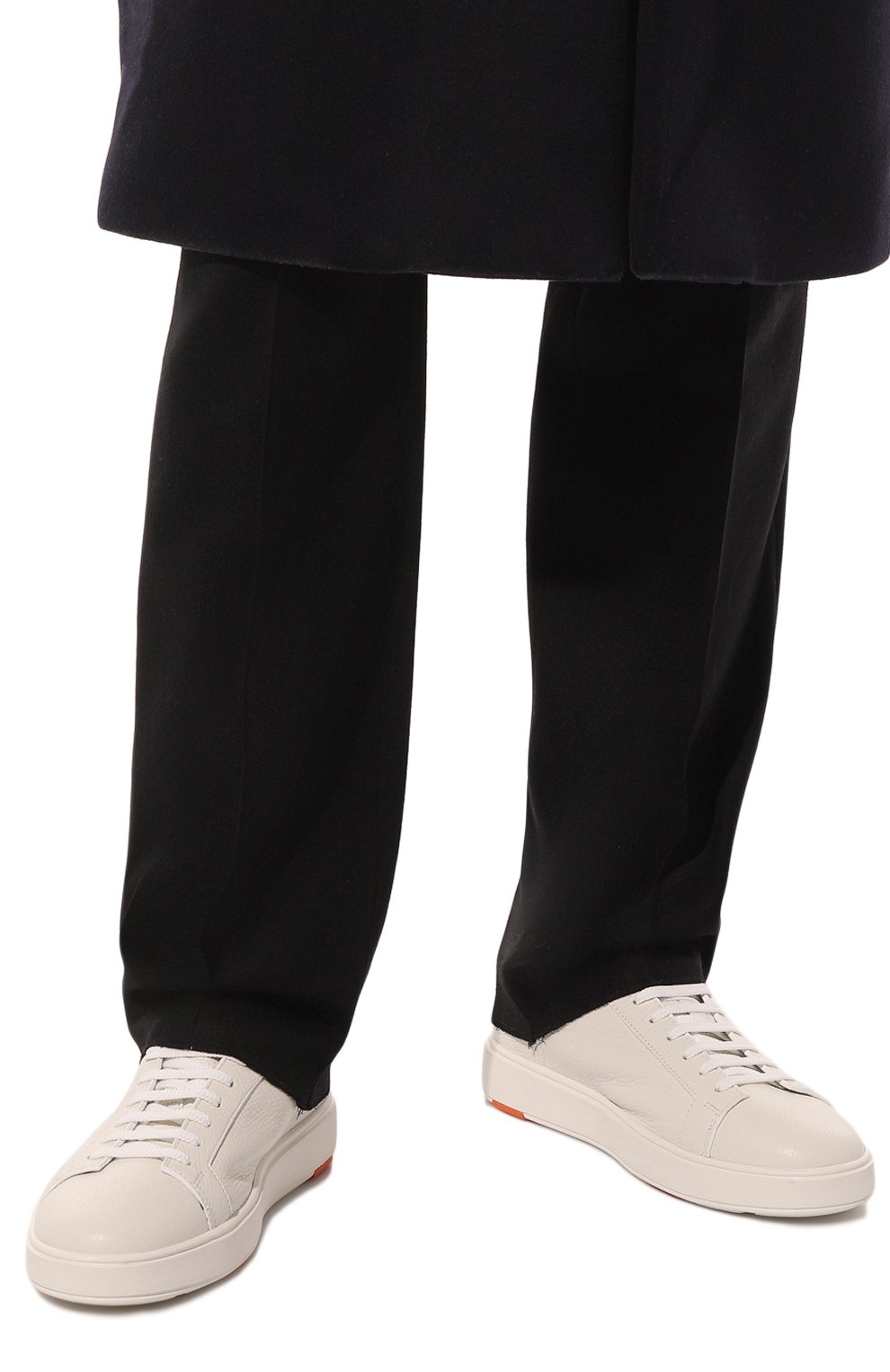 Кожаные кеды cleanic SANTONI, арт. MBCD21430BARCSB4I48, фото 3