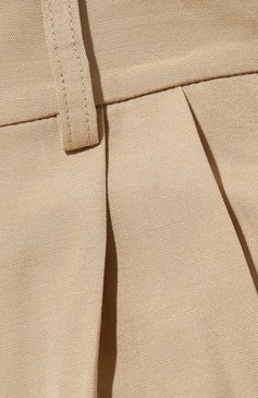 Женские шорты из вискозы STELLA MCCARTNEY бежевого цвета, арт. 640164/3DU701 | Фото 5 (Материал сплава: Проставлено; Материал внешний: Вискоза; Длина Ж (юбки, платья, шорты): Мини; Драгоценные камни: Проставлено; Стили: Минимализм)
