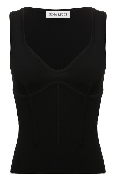 Женский топ из вискозы и хлопка NINA RICCI, арт. 24PMPU018