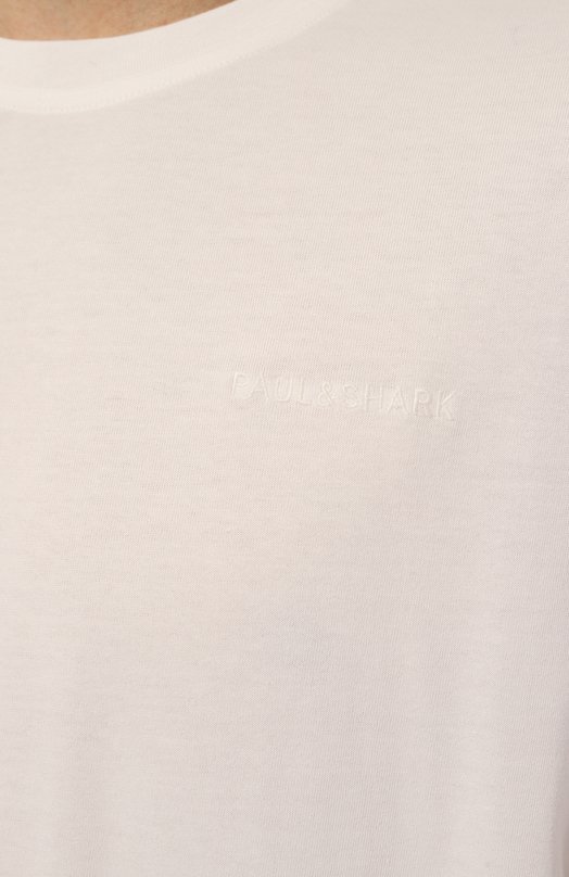 Хлопковая футболка Paul&Shark 14311616 Белый  14311616 Фото 5