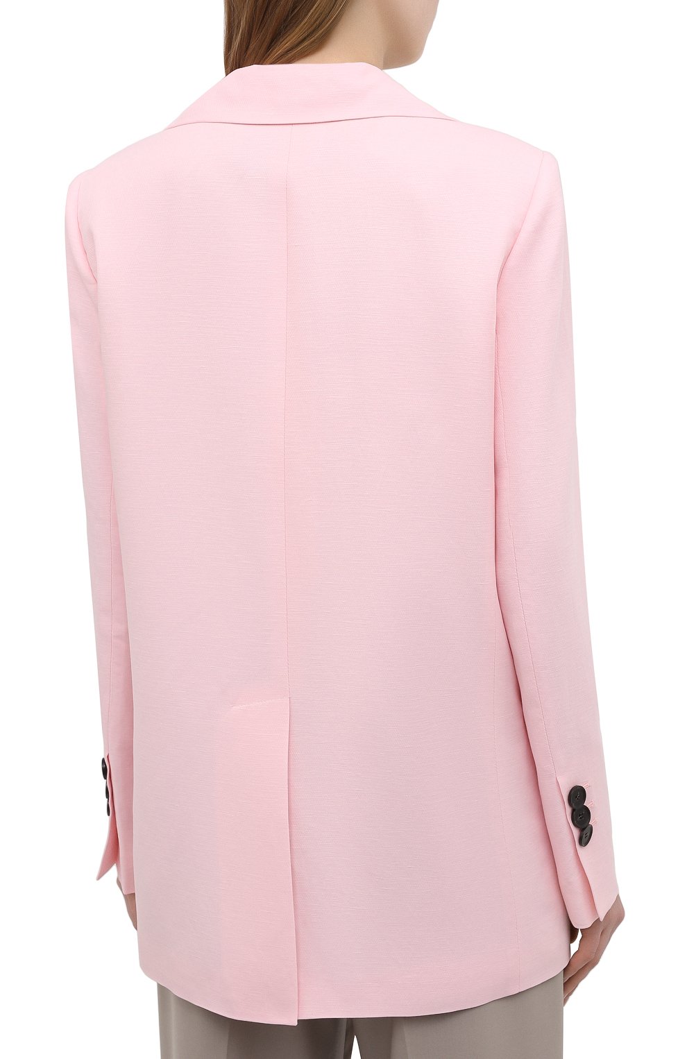 Жакет из вискозы и льна PROENZA SCHOULER розового цвета по цене 176500 руб., арт. R2122002-AY133, фото 4 Жакет из вискозы и льна PROENZA SCHOULER, арт. R2122002-AY133, фото 4