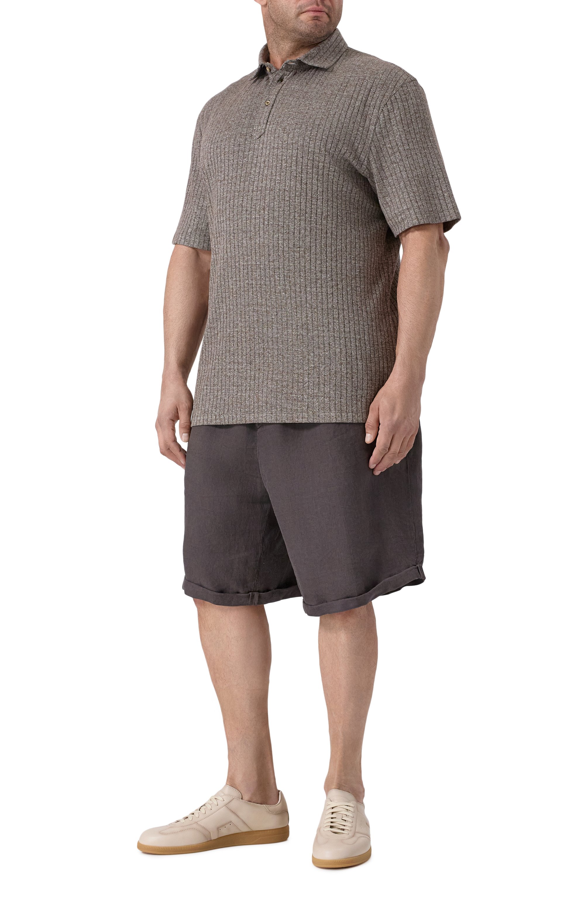 Поло изо льна и хлопка BRUNELLO CUCINELLI, арт. MW8653936W, фото 2