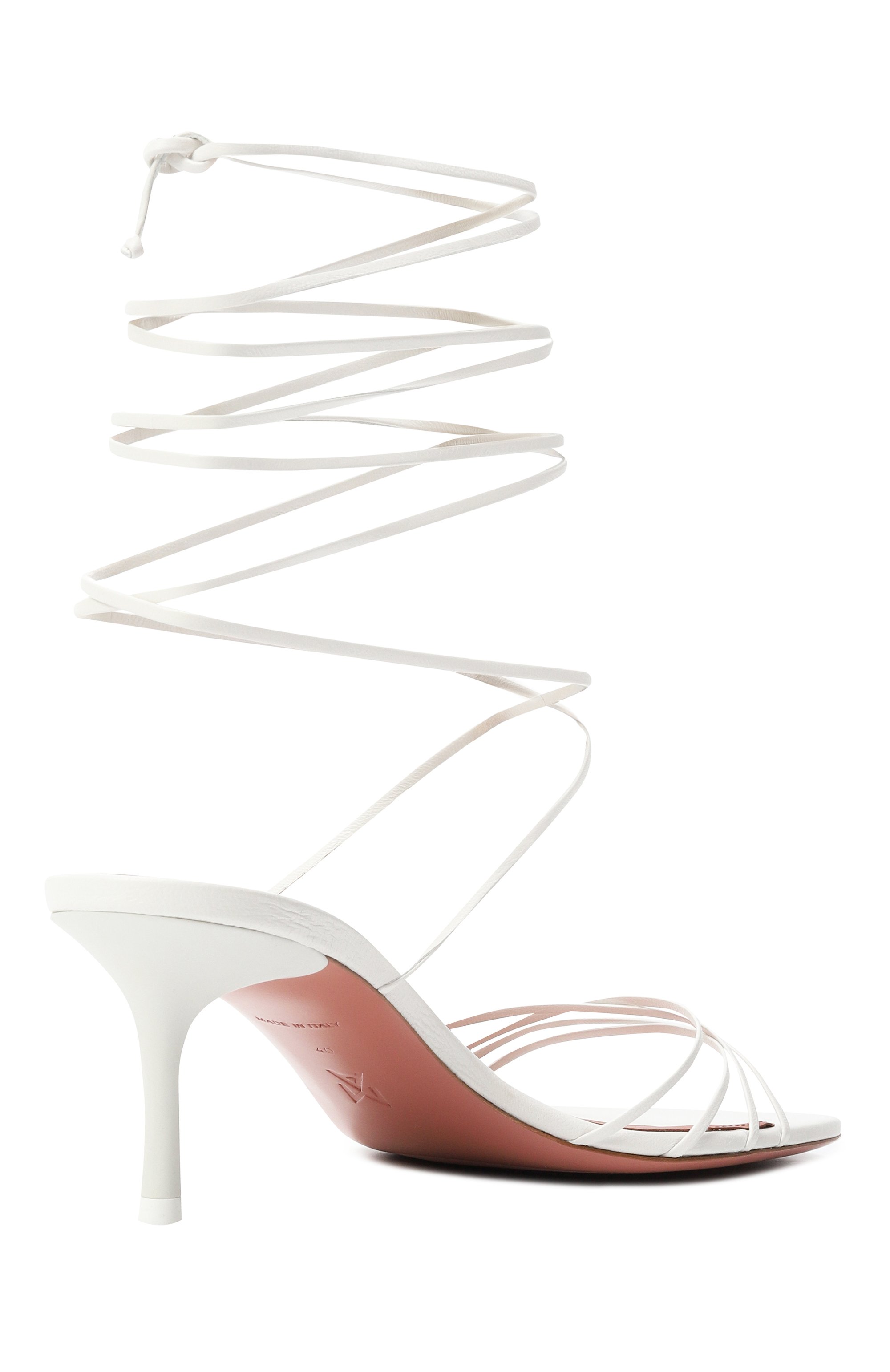 Кожаные босоножки lori 60 AMINA MUADDI, арт. L0RI LACE UP 60, фото 5