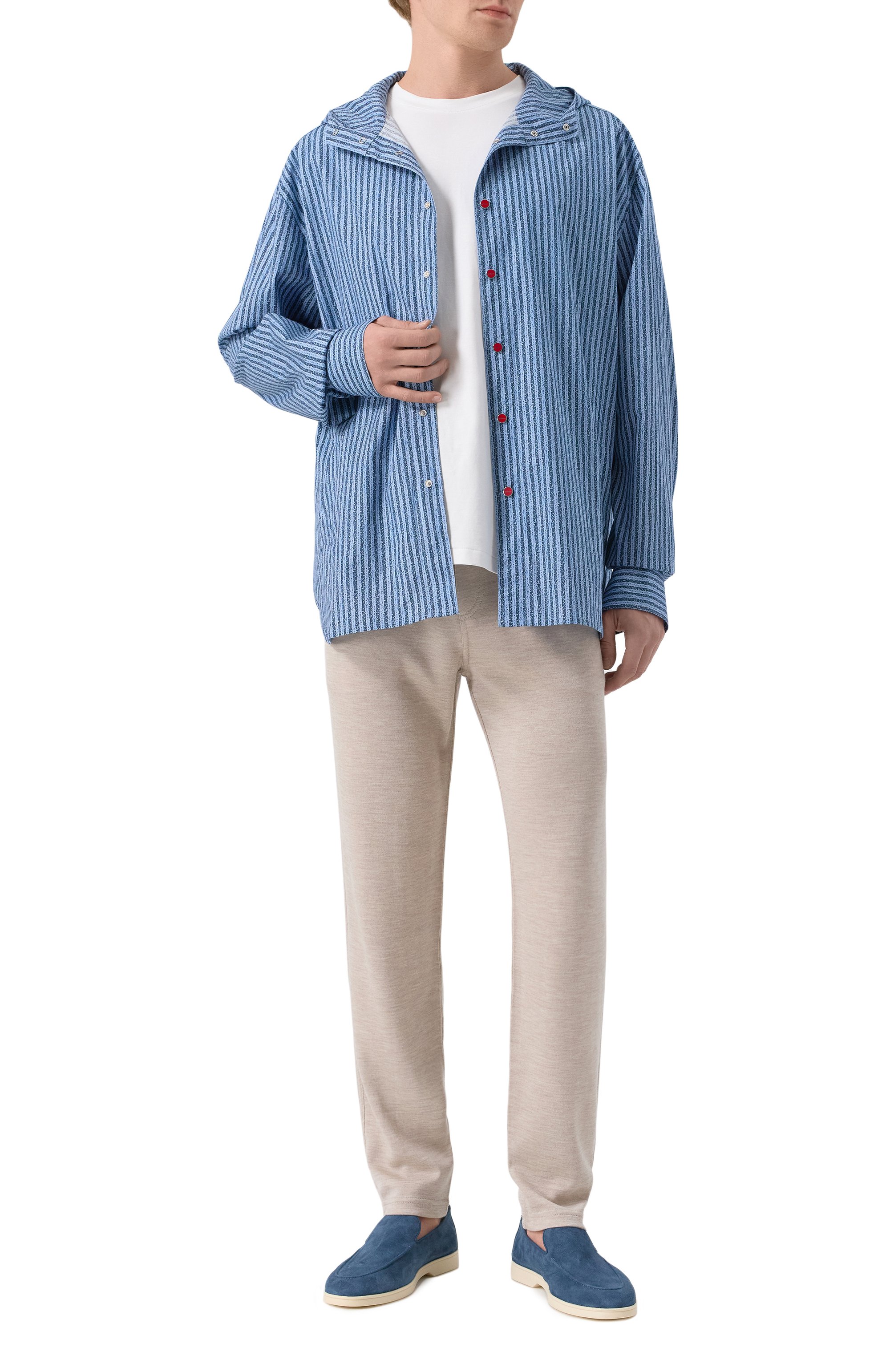 Хлопковая рубашка KITON, арт. UMCMARH0912901_46-50, фото 2