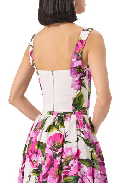 Хлопковый топ-бюстье DOLCE & GABBANA, арт. F7W98T/HS5S3, фото 4