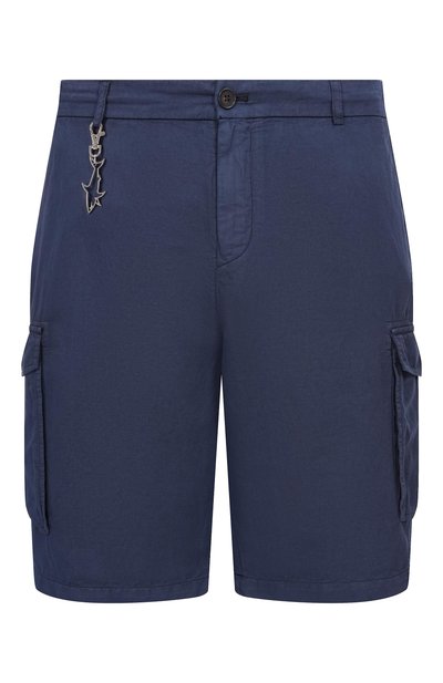 Мужские шорты из хлопка и льна PAUL&SHARK, арт. 26414035/62-64