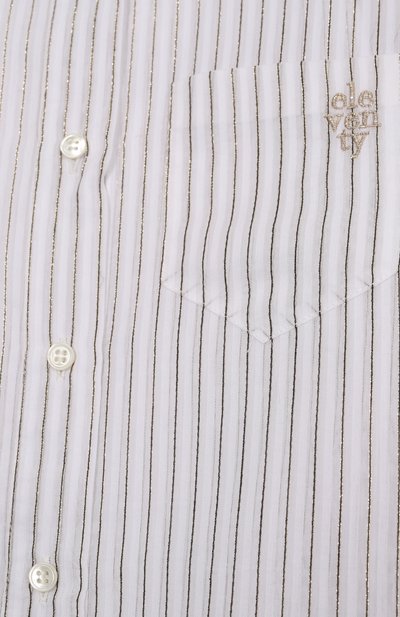 Рубашка из хлопка и шелка ELEVENTY белого цвета по цене 26750 руб., арт. EX5A00/M0029/10-16, фото 3 Рубашка из хлопка и шелка ELEVENTY, арт. EX5A00/M0029/10-16, фото 3