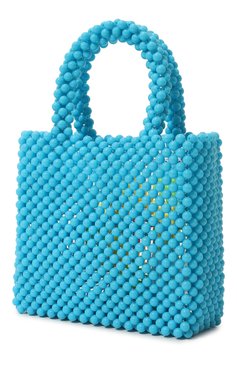 Детская сумка MC2 SAINT BARTH голубого цвета, арт. STBA/BEADED SMALL BAG/00196D | Фото 2 (Материал сплава: Проставлено; Нос: Не проставлено; Материал: Текстиль)