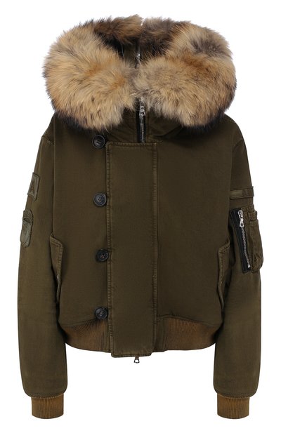 Женский бомбер с меховым воротником AMIRI, арт. W9W04160DE