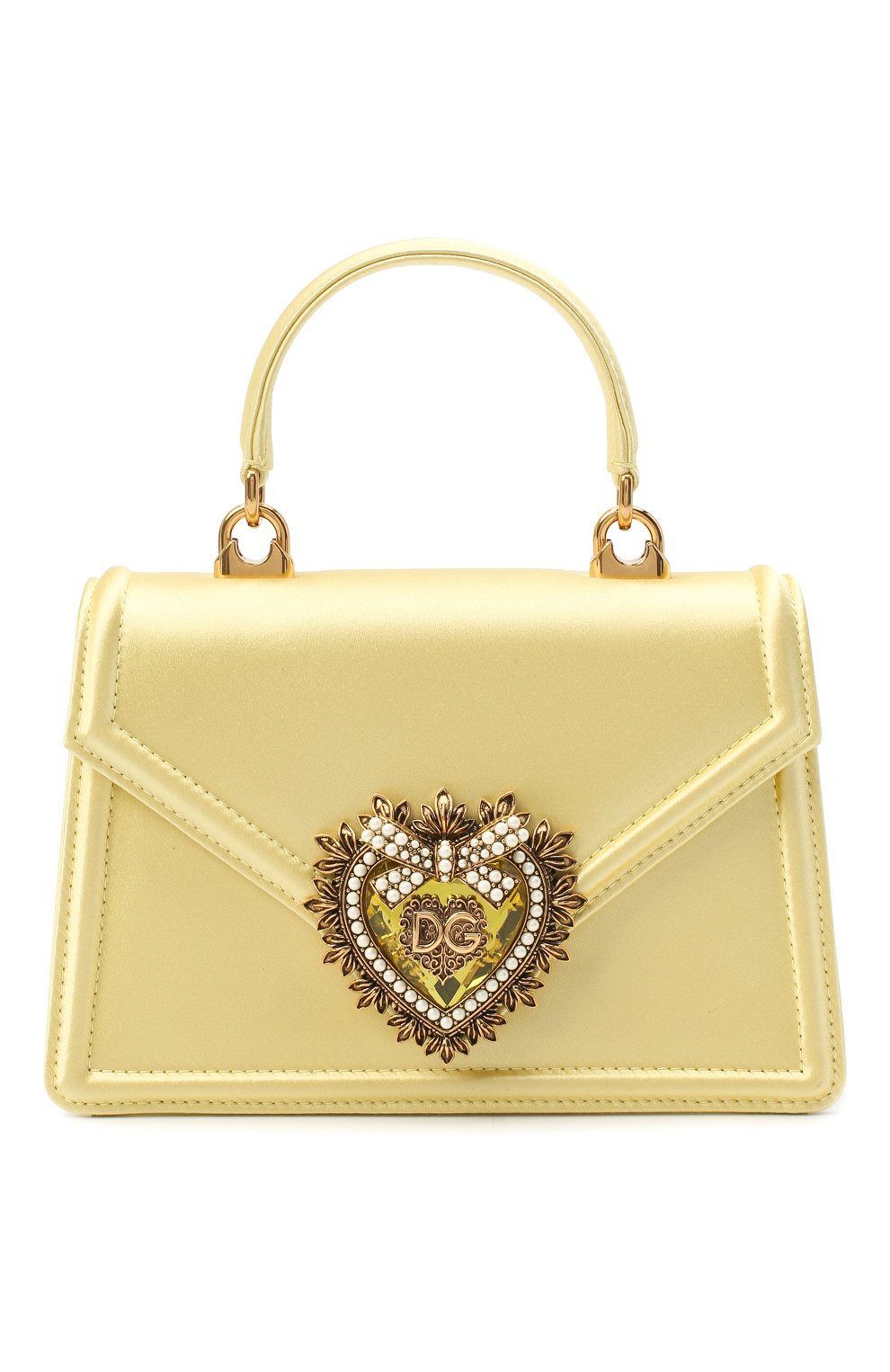 Сумка devotion DOLCE & GABBANA желтого цвета по цене 176000 руб., арт. BB6711/AW132, фото 1 Сумка devotion DOLCE & GABBANA, арт. BB6711/AW132, фото 1