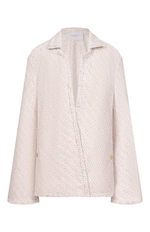 Твидовый жакет Giambattista Valli 26SSPVCA6088/01B0U Кремовый 26SSPVCA6088/01B0U
