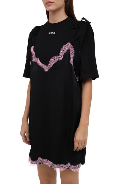 Хлопковое платье MSGM, арт. 3141MDA74 217798, фото 3
