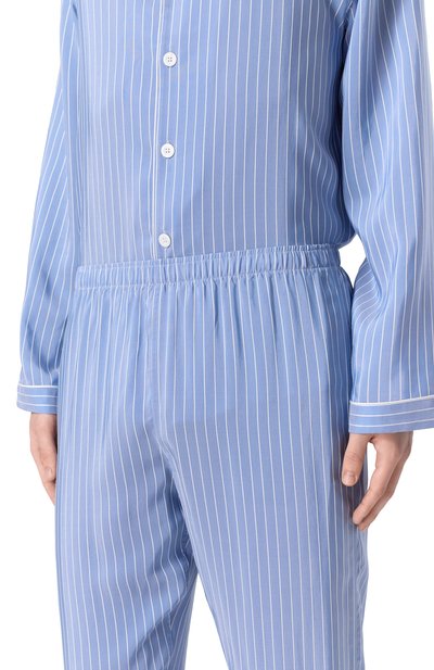 Пижама из вискозы и шелка ZIMMERLI голубого цвета по цене 59700 руб., арт. 5149-21000, фото 4 Пижама из вискозы и шелка ZIMMERLI, арт. 5149-21000, фото 4