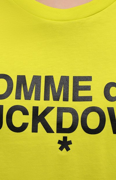 Хлопковая футболка COMME DES FUCKDOWN зеленого цвета по цене 5435 руб., арт. CDFD1342, фото 5 Хлопковая футболка COMME DES FUCKDOWN, арт. CDFD1342, фото 5