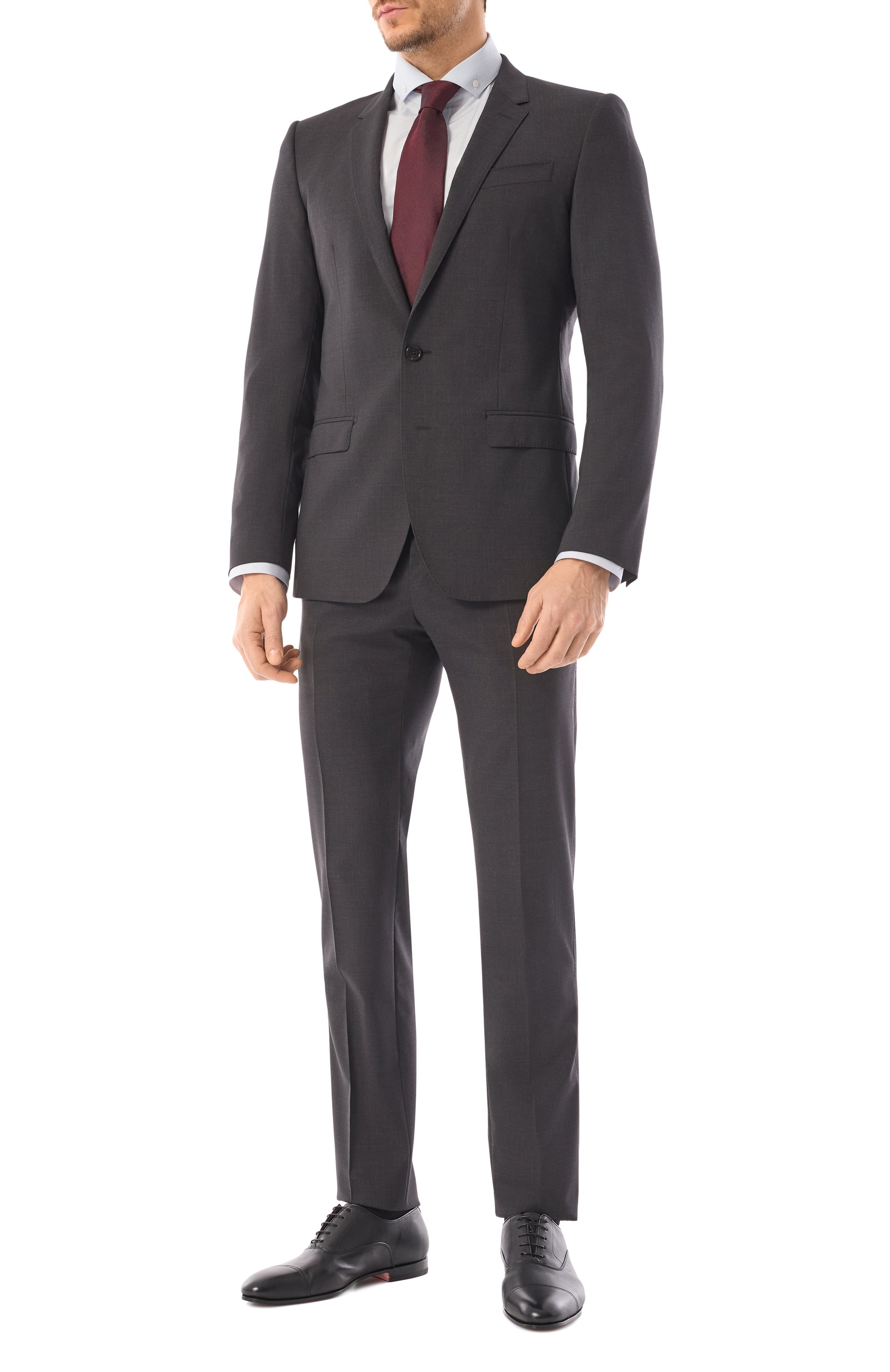 Шерстяной костюм DOLCE & GABBANA темно-серого цвета по цене 239000 руб., арт. GK0EMT/GG187, фото 1 Шерстяной костюм DOLCE & GABBANA, арт. GK0EMT/GG187, фото 1