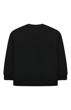 Детского хлопковый свитшот FENDI черного цвета, арт. JUH051/5V0/4-6 | Фото 2 (Материал сплава: Проставлено; Нос: Не проставлено; Материал внешний: Хлопок; Девочки Кросс-КТ: Свитшот-одежда)